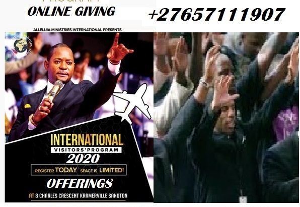 Online Giving Alleluia Ministries International +27657111907