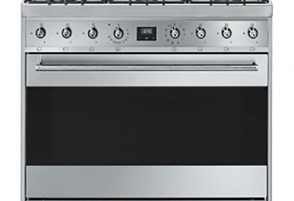 Smeg 90cm Silver GasElectric Stove