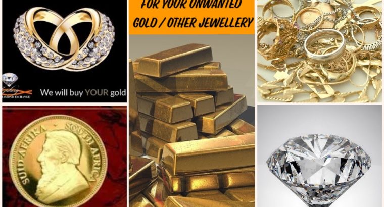 we buy gold / diamonds / kruggerrands